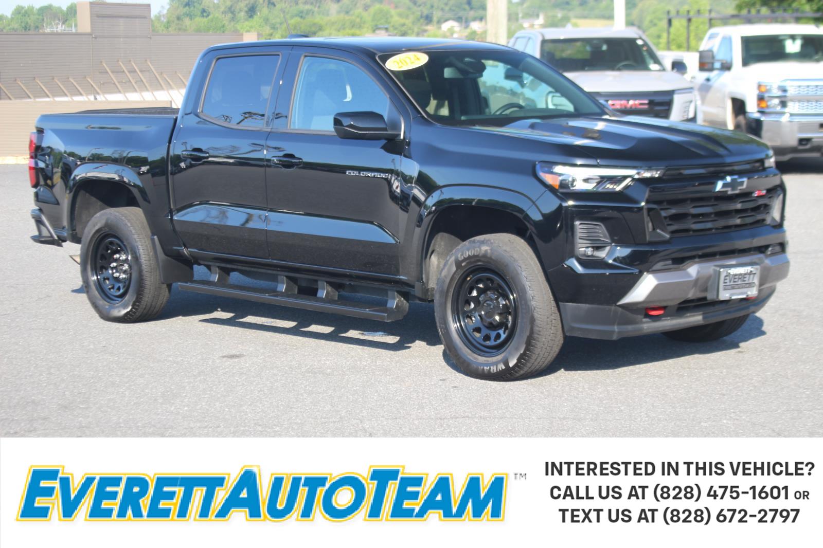 Black 2024 Chevrolet Colorado Z71 Crew Cab 4WD Pickup Truck Four-Wheel Drive 8-Speed Automatic