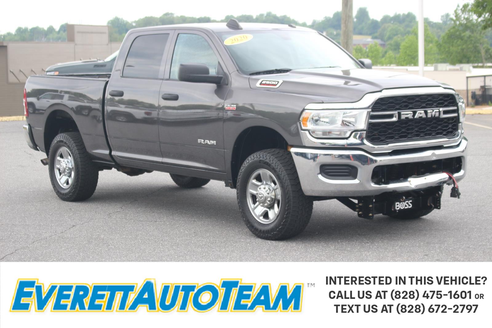 Gray (Granite Crystal Metallic Clearcoat) 2020 RAM 2500 Tradesman Crew Cab 4WD Pickup Truck Four-Wheel Drive 8-Speed Automatic