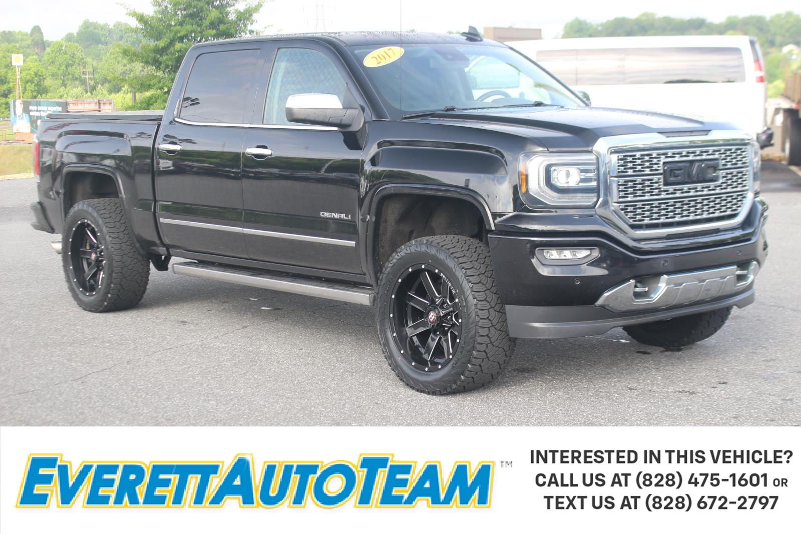 Onyx Black 2017 GMC Sierra 1500 Denali Crew Cab 4WD Pickup Truck Four-Wheel Drive 8-Speed Automatic