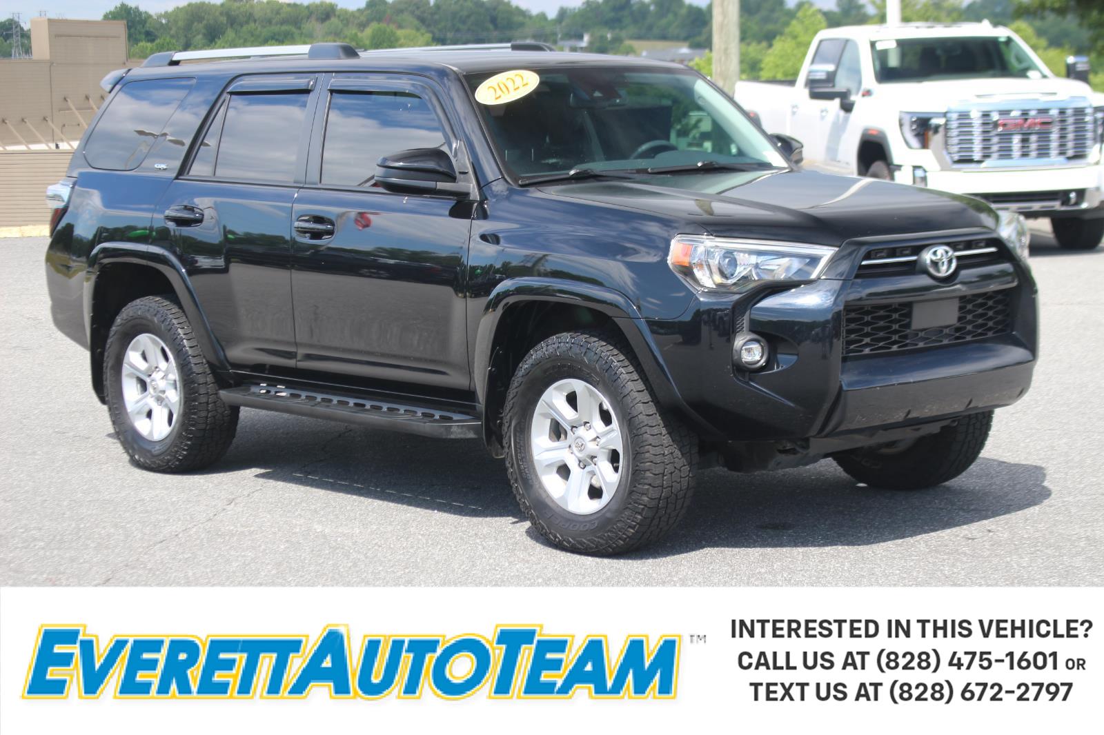 Midnight Black Metallic 2022 Toyota 4Runner SR5 4WD SUV / Crossover Four-Wheel Drive 5-Speed Automatic