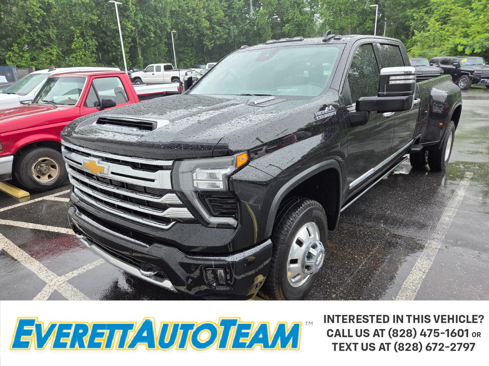 Black 2024 Chevrolet Silverado 3500HD High Country Crew Cab 4WD Pickup Truck Four-Wheel Drive Automatic