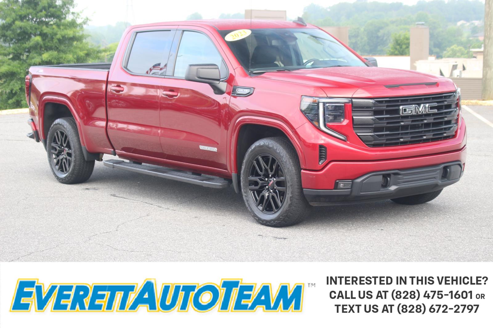 Volcanic Red Tintcoat 2023 GMC Sierra 1500 Elevation Crew Cab 4WD Pickup Truck Four-Wheel Drive Automatic