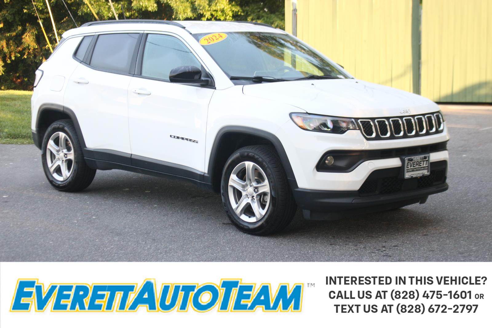 Bright White Clearcoat 2024 Jeep Compass SUV / Crossover Four-Wheel Drive 8-Speed Automatic