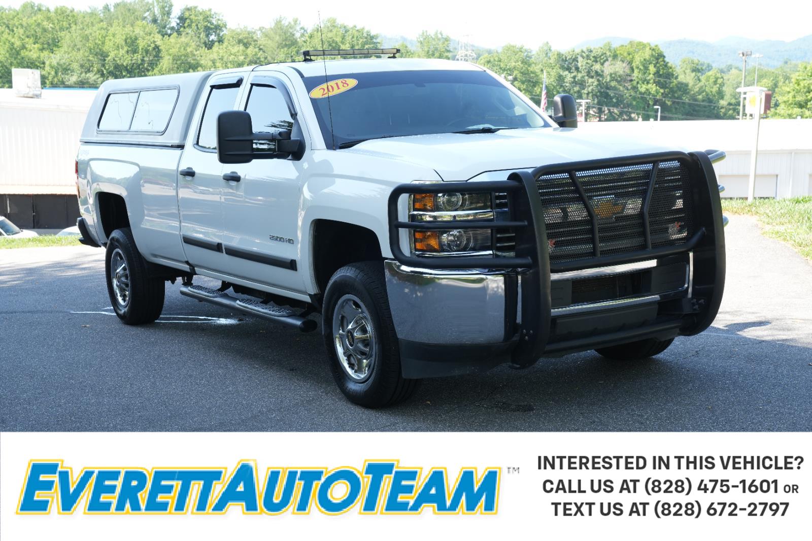 Summit White 2018 Chevrolet Silverado 2500HD Work Truck Double Cab 4WD Pickup Truck Four-Wheel Drive 6-Speed Automatic