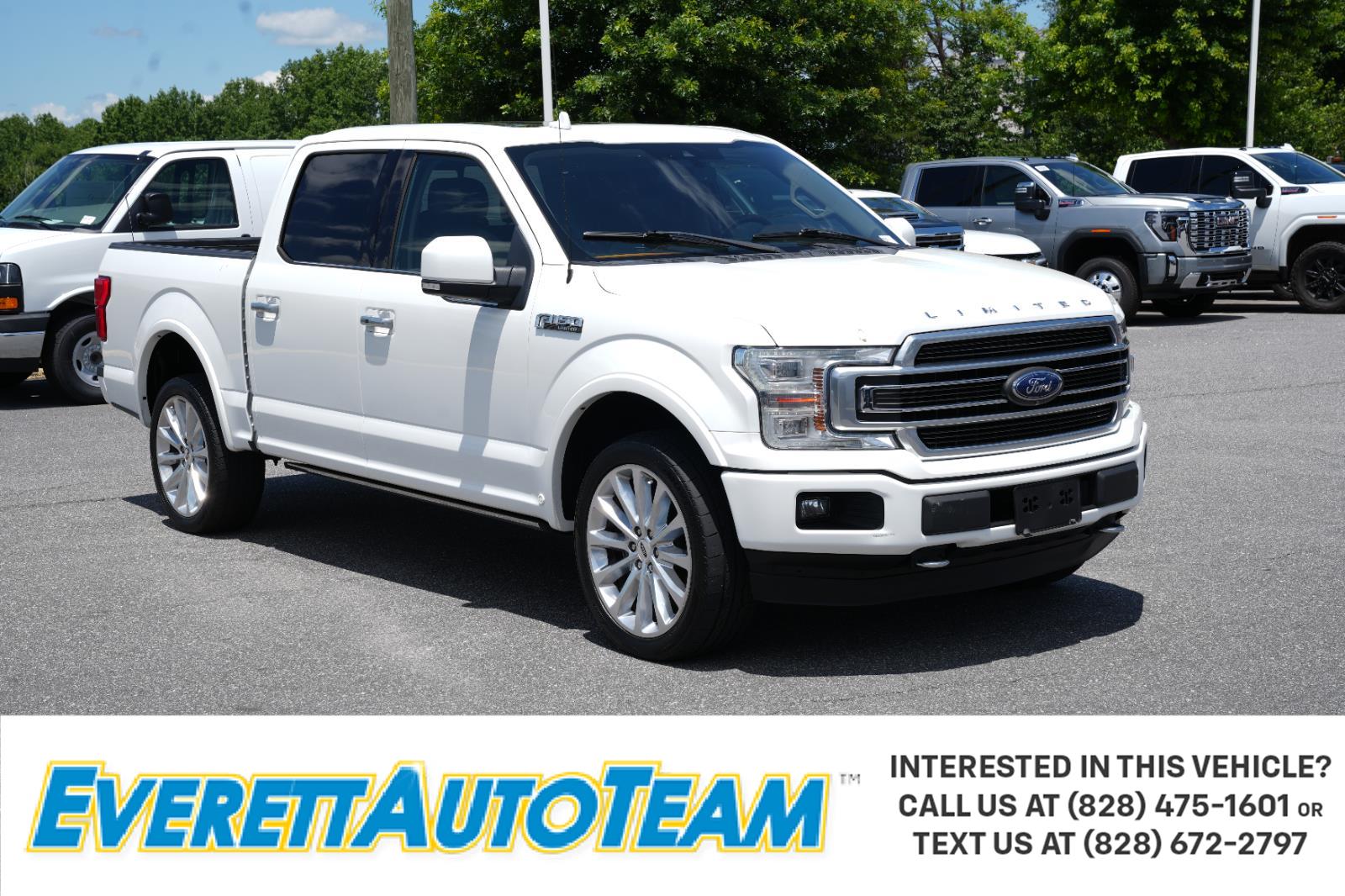 Star White Metallic Tri-Coat 2020 Ford F-150 Limited SuperCrew 4WD Pickup Truck Four-Wheel Drive Automatic