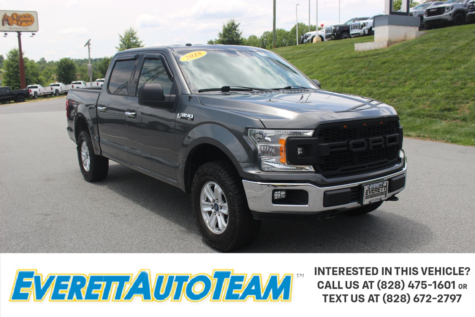 Gray (Magnetic) 2018 Ford F-150 Pickup Truck Four-Wheel Drive 6-Speed Automatic