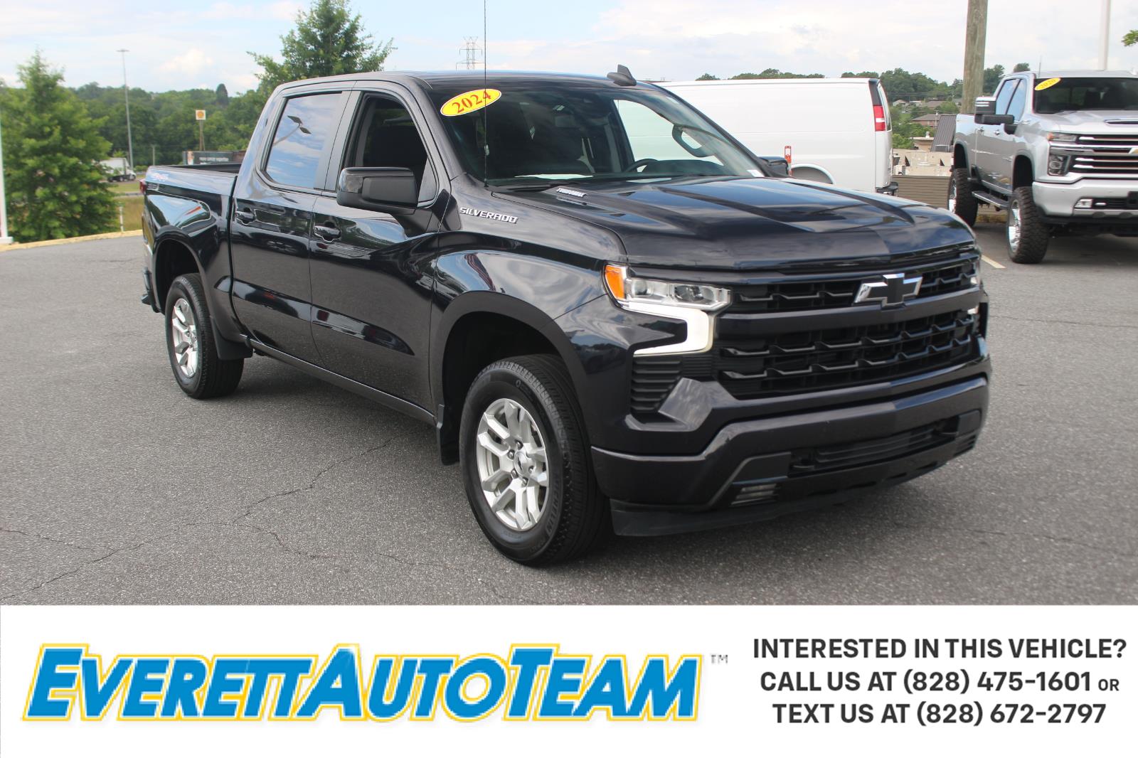 Dark Ash Metallic 2024 Chevrolet Silverado 1500 Pickup Truck Four-Wheel Drive 8-Speed Automatic