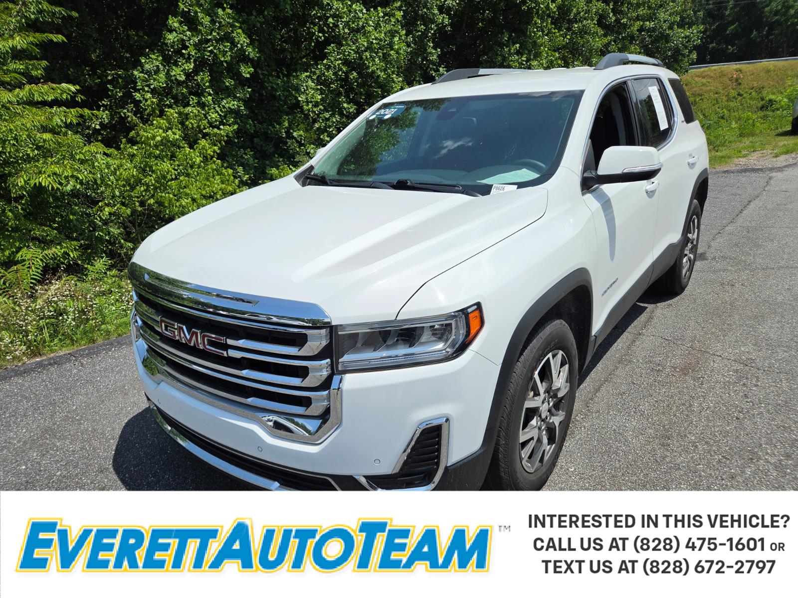 Summit White 2021 GMC Acadia SUV / Crossover Front-Wheel Drive 9-Speed Automatic