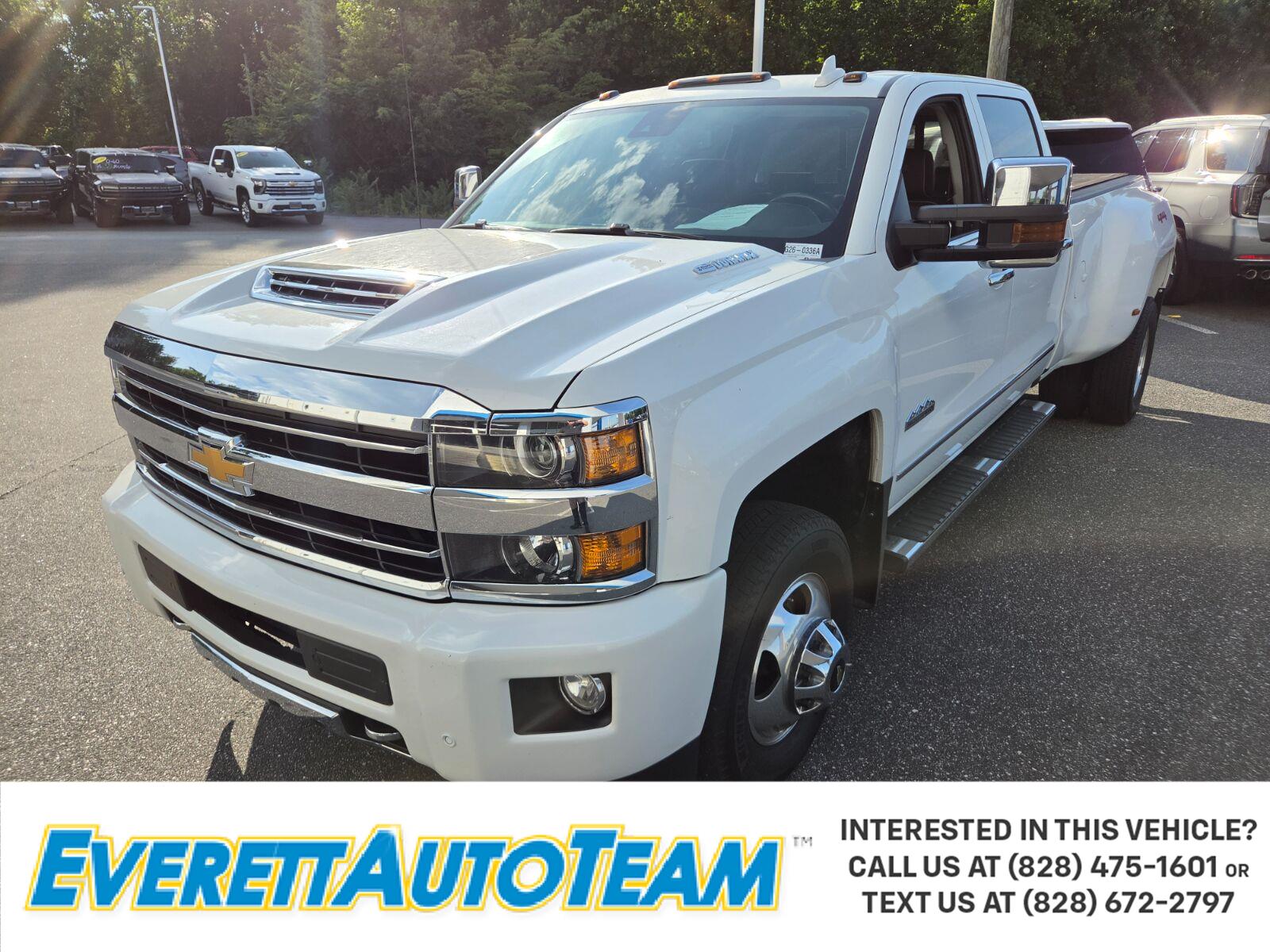 Summit White 2019 Chevrolet Silverado 3500HD Pickup Truck Four-Wheel Drive 6-Speed Automatic