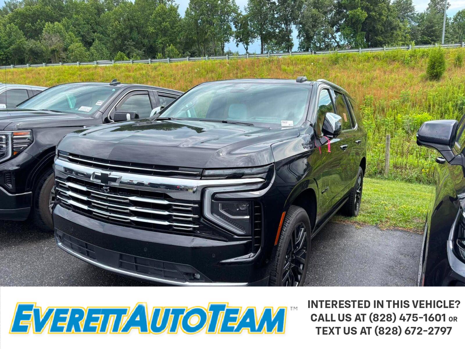 Black 2025 Chevrolet Tahoe SUV / Crossover Four-Wheel Drive Automatic