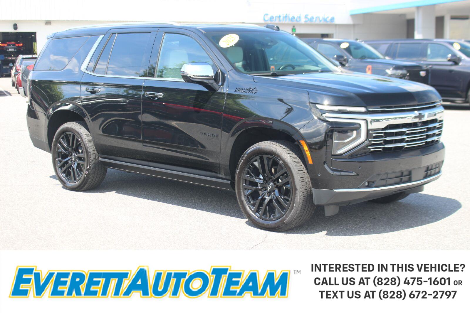 Black 2025 Chevrolet Tahoe SUV / Crossover Four-Wheel Drive Automatic