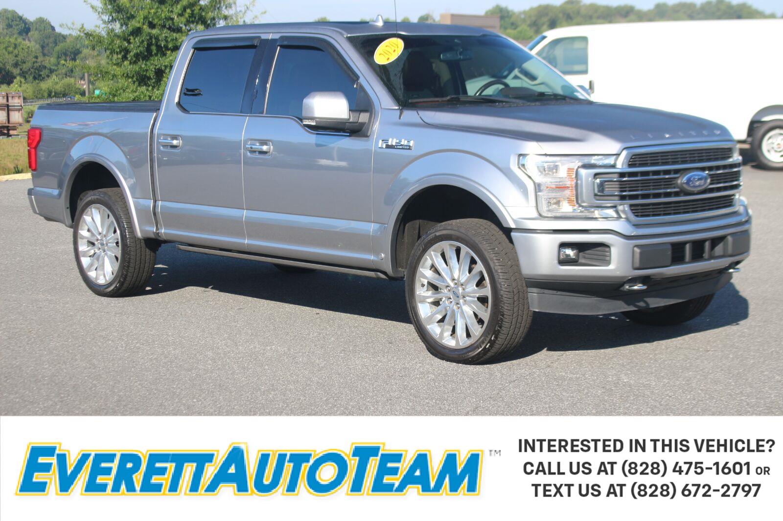 Iconic Silver 2020 Ford F-150 Pickup Truck Four-Wheel Drive Automatic