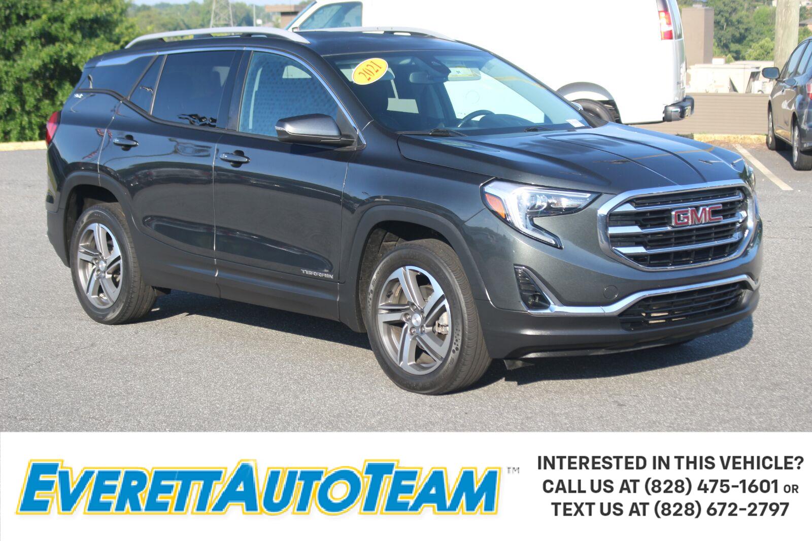 Graphite Gray Metallic 2021 GMC Terrain SUV / Crossover Four-Wheel Drive 9-Speed Automatic Overdrive