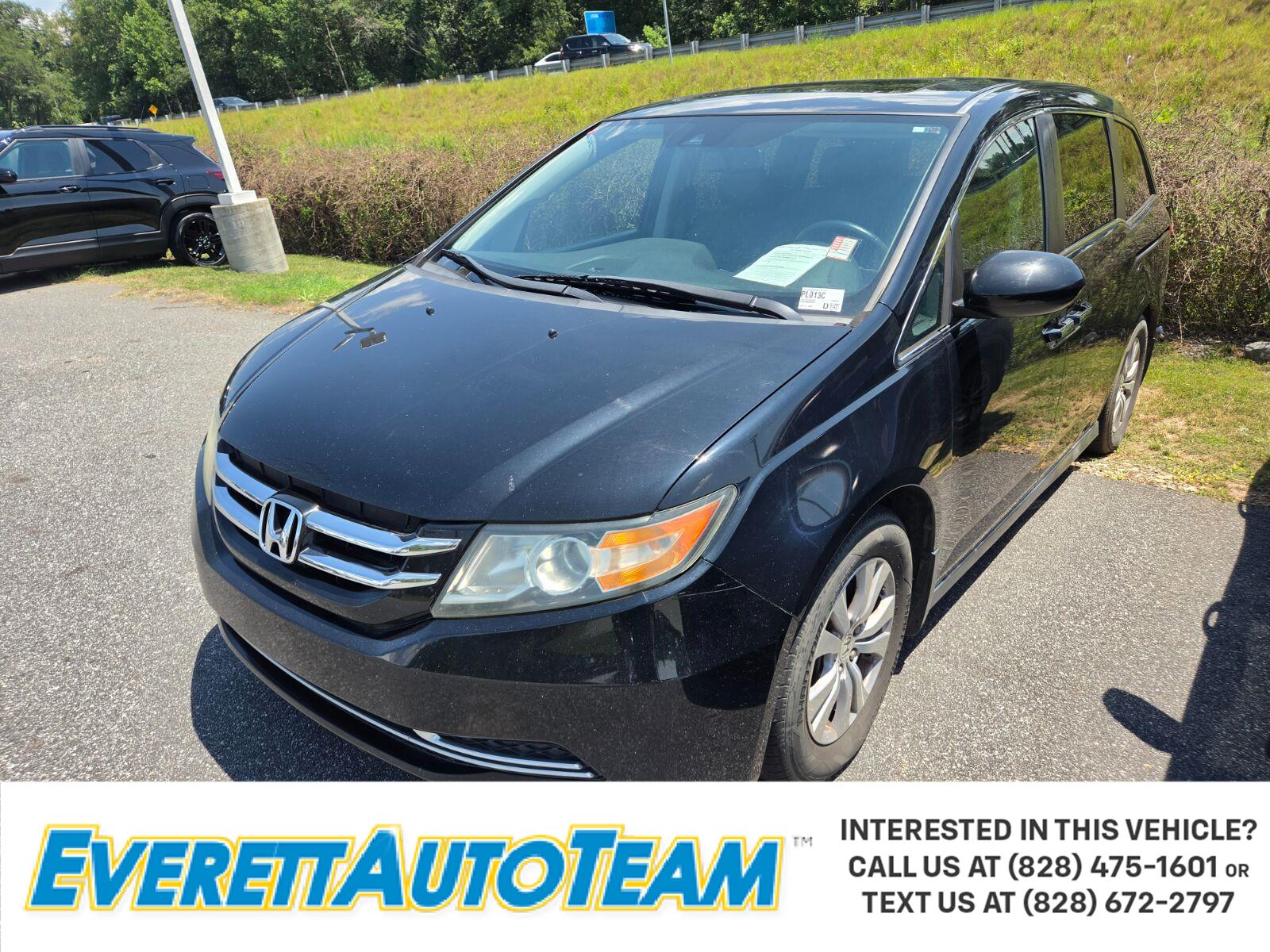 Crystal Black Pearl 2016 Honda Odyssey Minivan Front-Wheel Drive Automatic