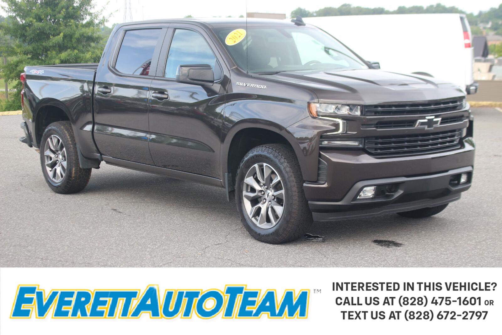 Oxford Brown Metallic 2021 Chevrolet Silverado 1500 Pickup Truck Four-Wheel Drive 8-Speed Automatic