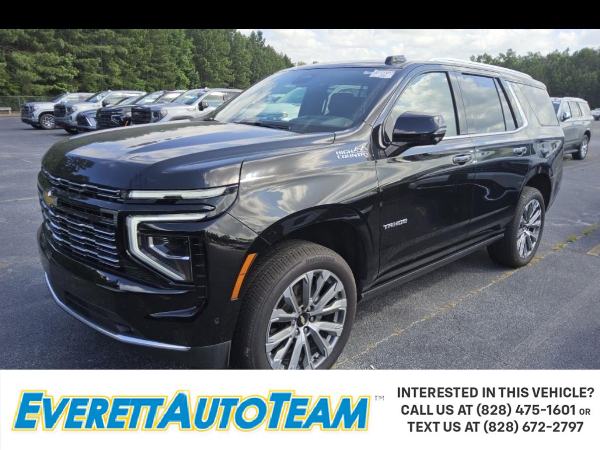 Black 2025 Chevrolet Tahoe SUV / Crossover Four-Wheel Drive Automatic