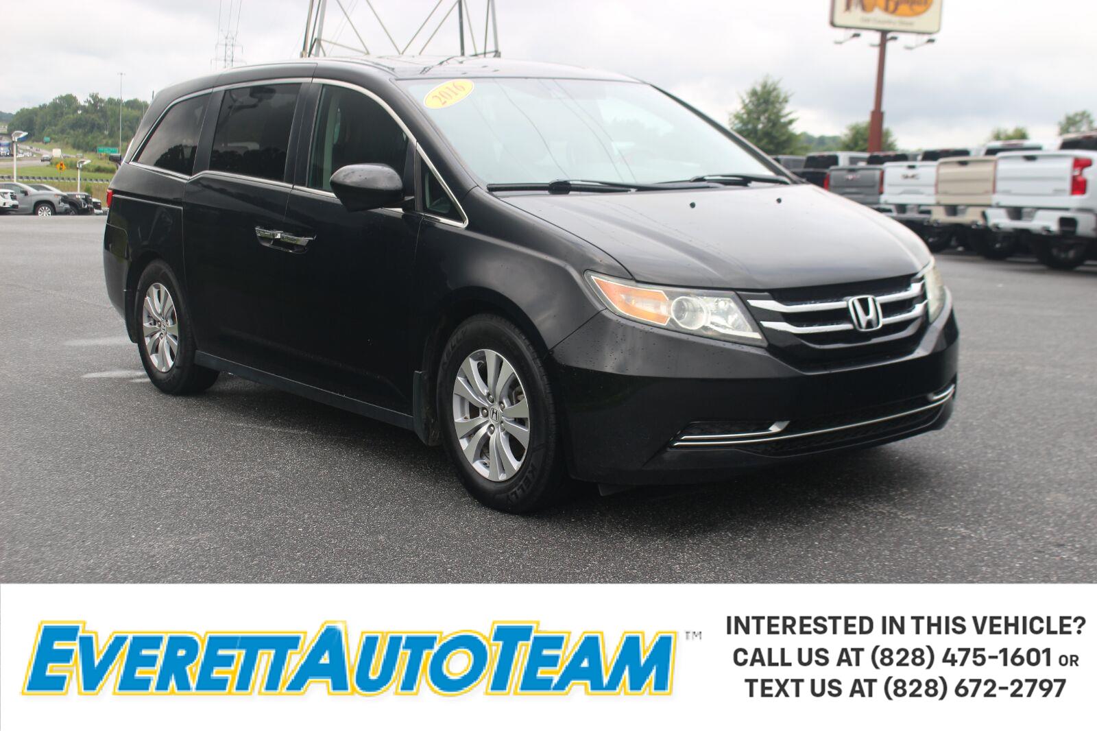 Crystal Black Pearl 2016 Honda Odyssey Minivan Front-Wheel Drive Automatic