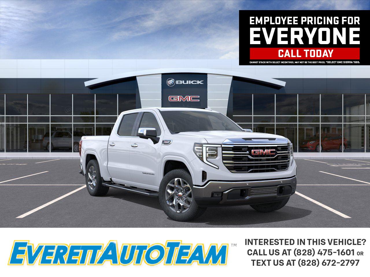 Glacier White Tricoat 2026 GMC Sierra 1500 Pickup Truck Four-Wheel Drive Automatic