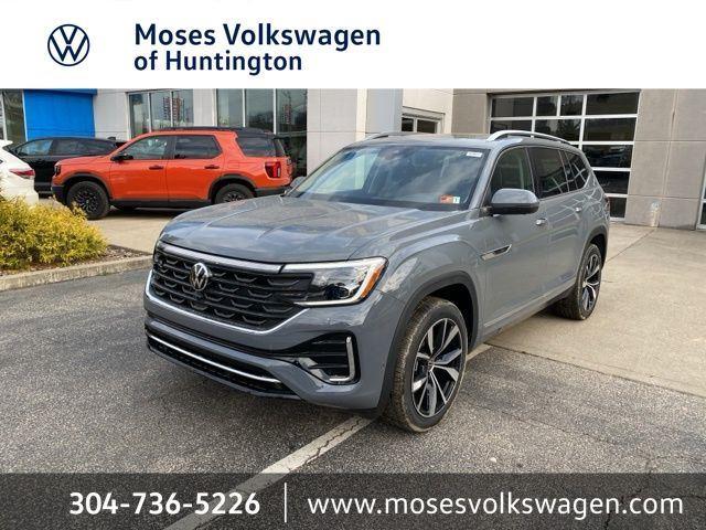 Pure Gray 2025 Volkswagen Atlas SEL Premium R-Line 4Motion SUV / Crossover All-Wheel Drive Automatic