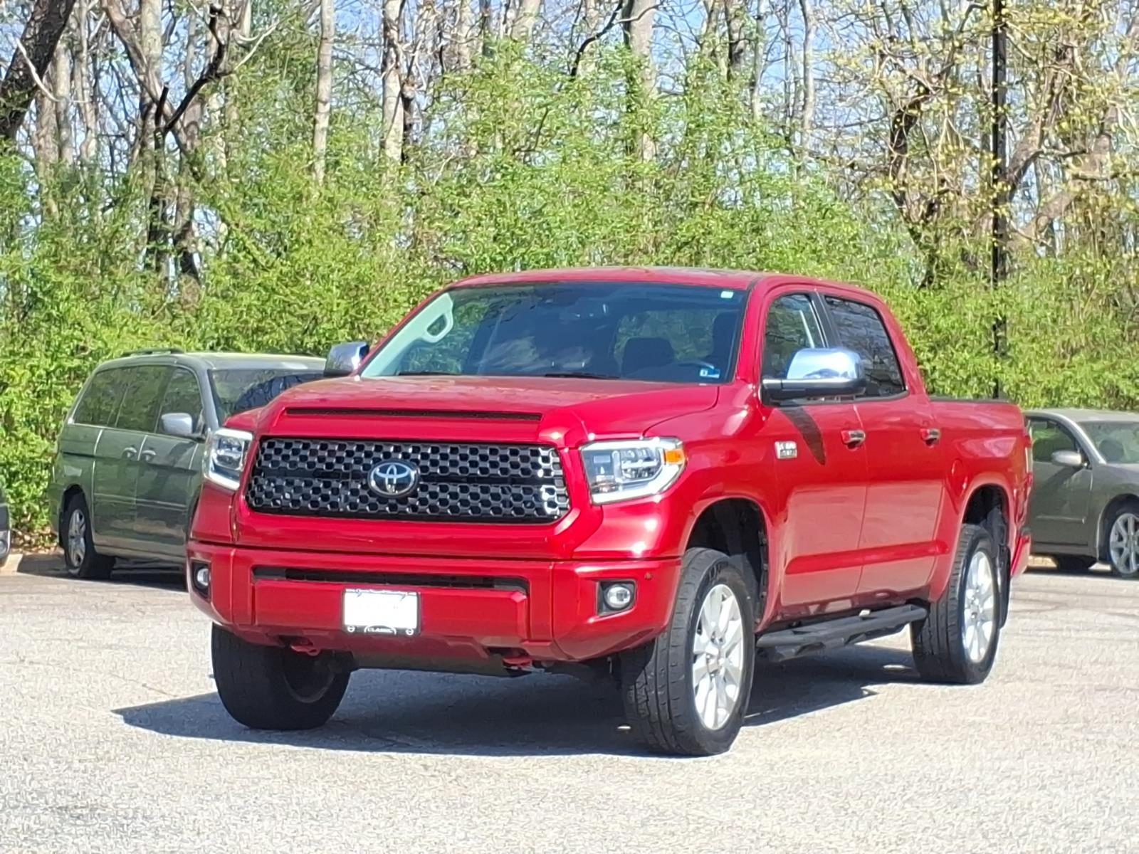 Barcelona Red Metallic 2021 Toyota Tundra Platinum CrewMax 4WD Pickup Truck Four-Wheel Drive Automatic