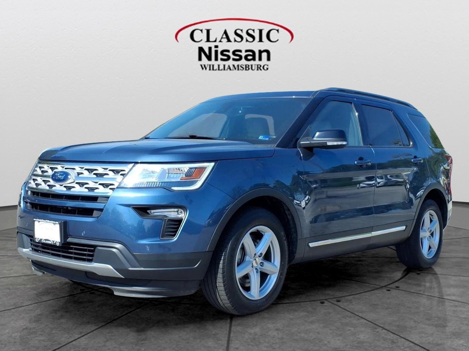 Blue 2018 Ford Explorer XLT SUV / Crossover Front-Wheel Drive