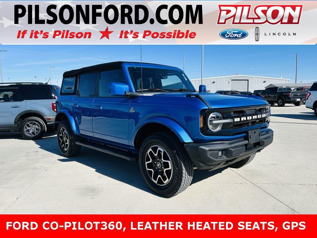Velocity Blue Metallic 2023 Ford Bronco Outer Banks 4-Door 4WD SUV / Crossover Four-Wheel Drive Automatic