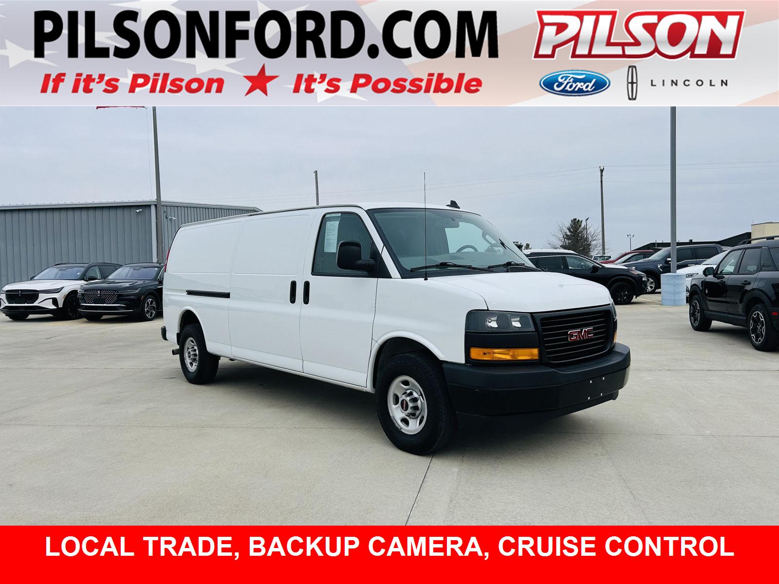 Summit White 2020 GMC Savana Cargo 2500 Extended RWD Van Rear-Wheel Drive 8-Speed Automatic