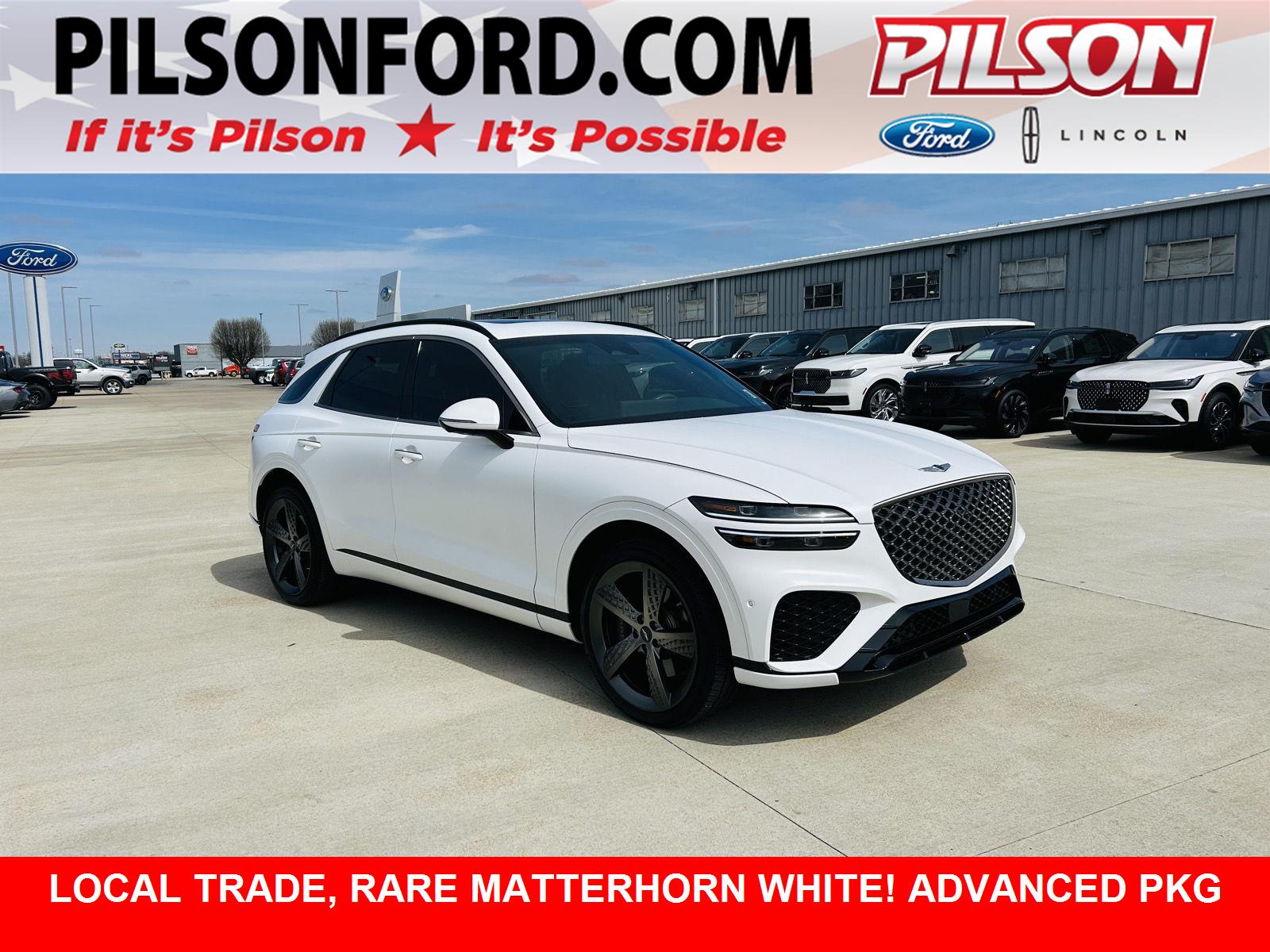 Matterhorn White 2024 Genesis GV70 3.5T Sport AWD SUV / Crossover All-Wheel Drive Automatic