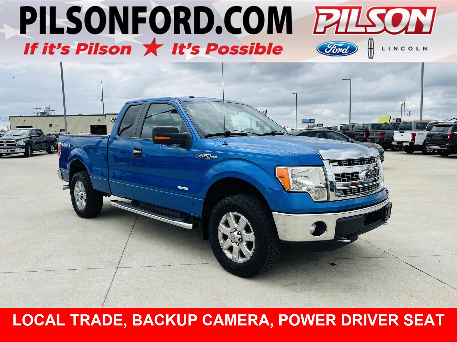 Blue Flame Metallic 2013 Ford F-150 XLT SuperCab 4WD Pickup Truck Four-Wheel Drive 6-Speed Automatic