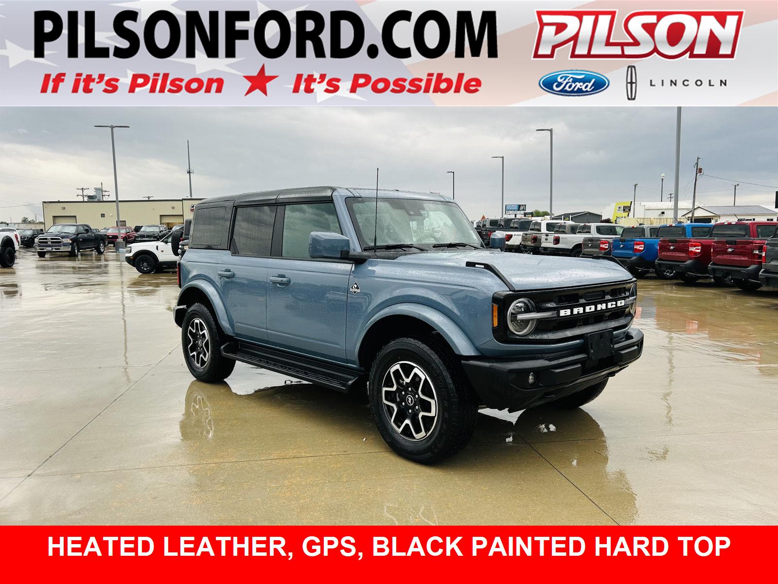 Blue (Azure Gray Metallic Tri-Coat) 2025 Ford Bronco Outer Banks 4-Door 4WD SUV / Crossover Four-Wheel Drive Automatic