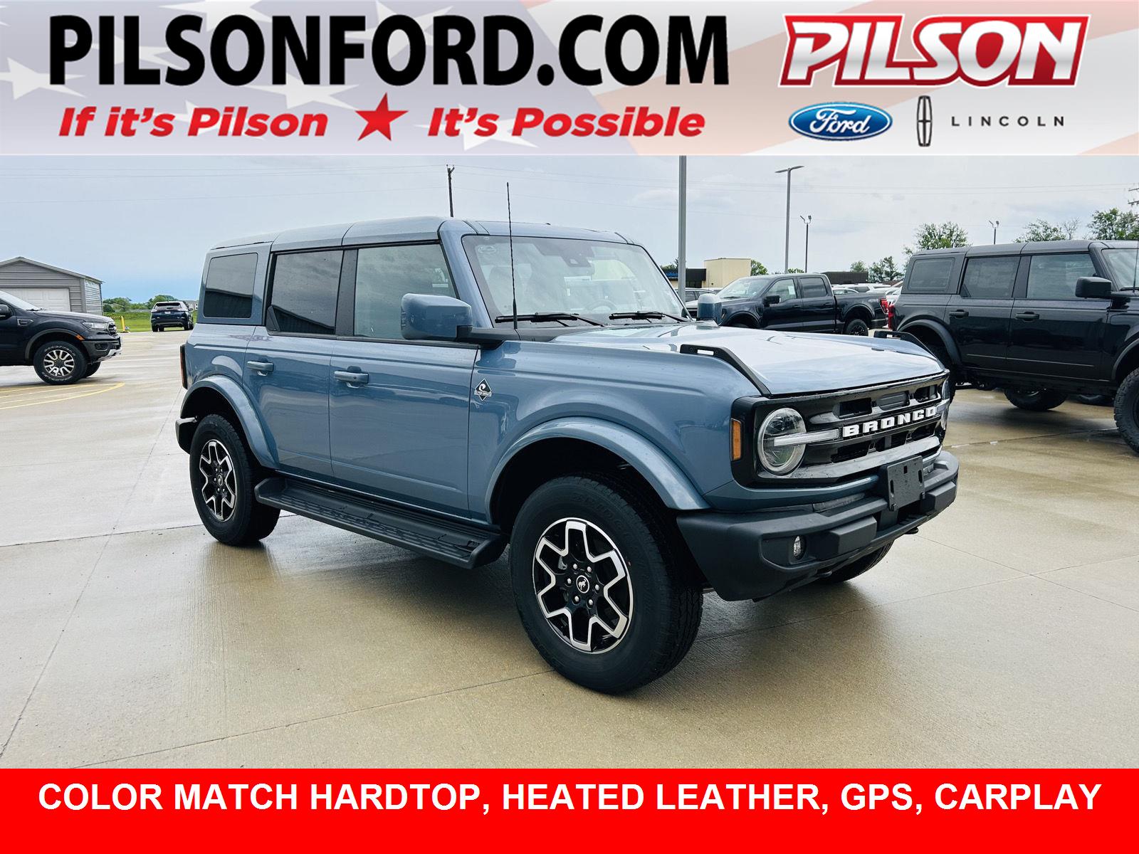 Blue (Azure Gray Metallic Tri-Coat) 2025 Ford Bronco Outer Banks 4-Door 4WD SUV / Crossover Four-Wheel Drive Automatic