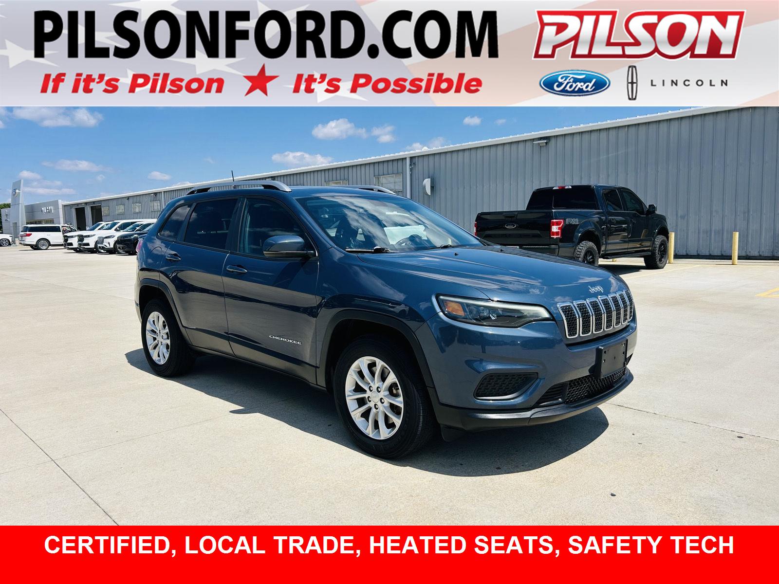 Slate Blue Pearlcoat 2020 Jeep Cherokee Latitude 4WD SUV / Crossover Four-Wheel Drive 9-Speed Automatic