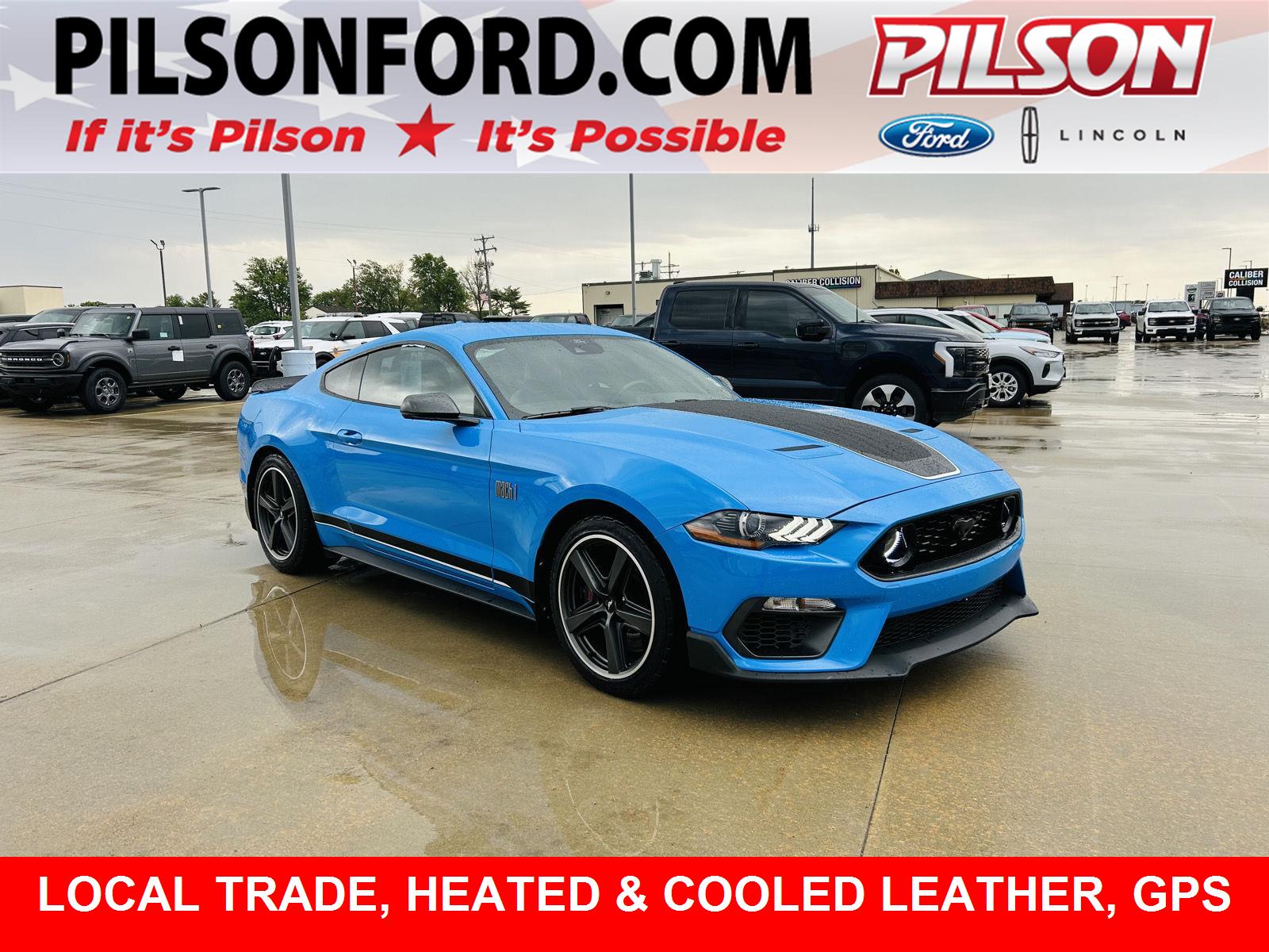 Grabber Blue 2022 Ford Mustang Mach 1 Fastback RWD Coupe Rear-Wheel Drive Automatic