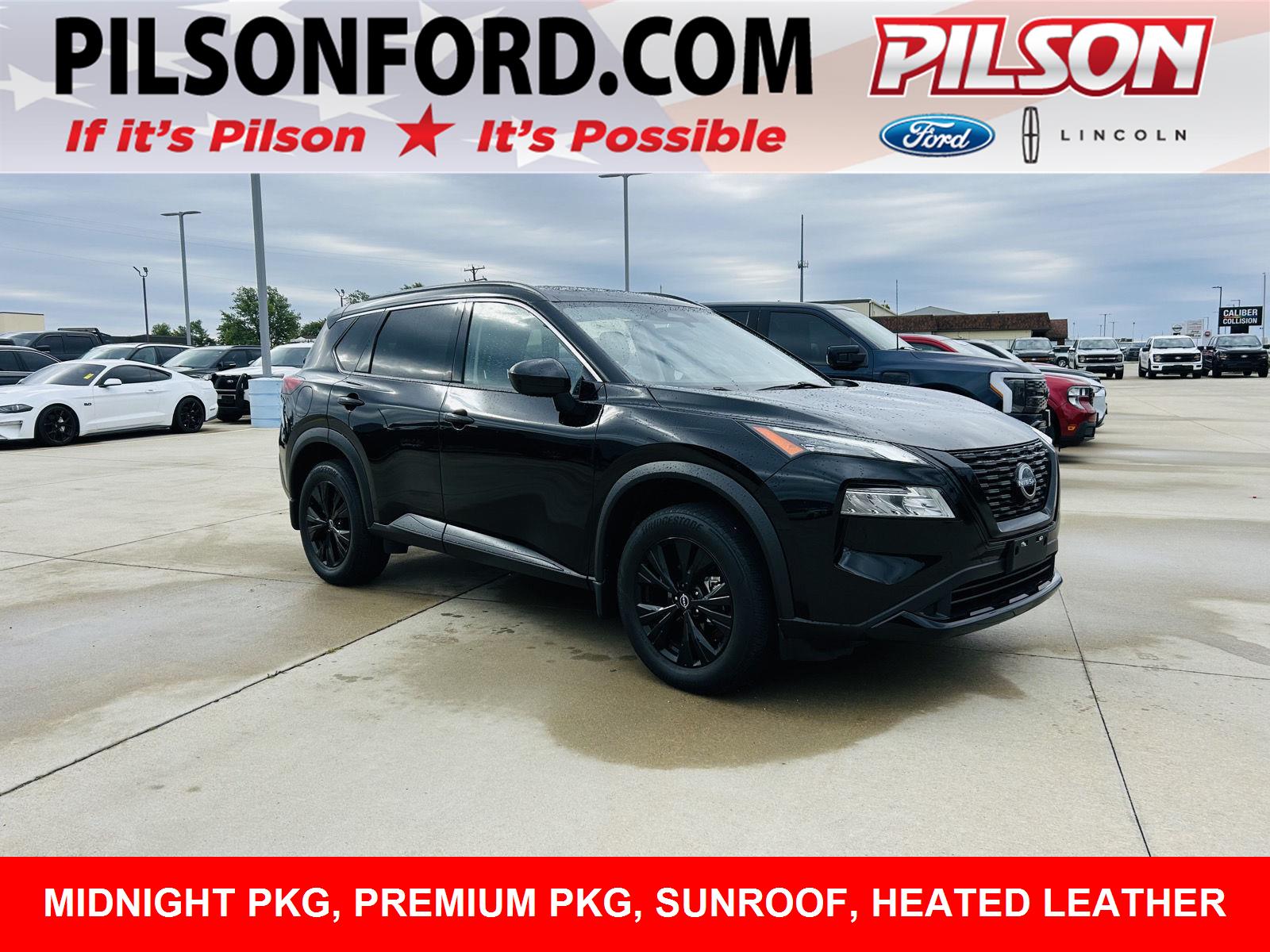 Super Black 2023 Nissan Rogue SUV / Crossover All-Wheel Drive Continuously Variable Transmission
