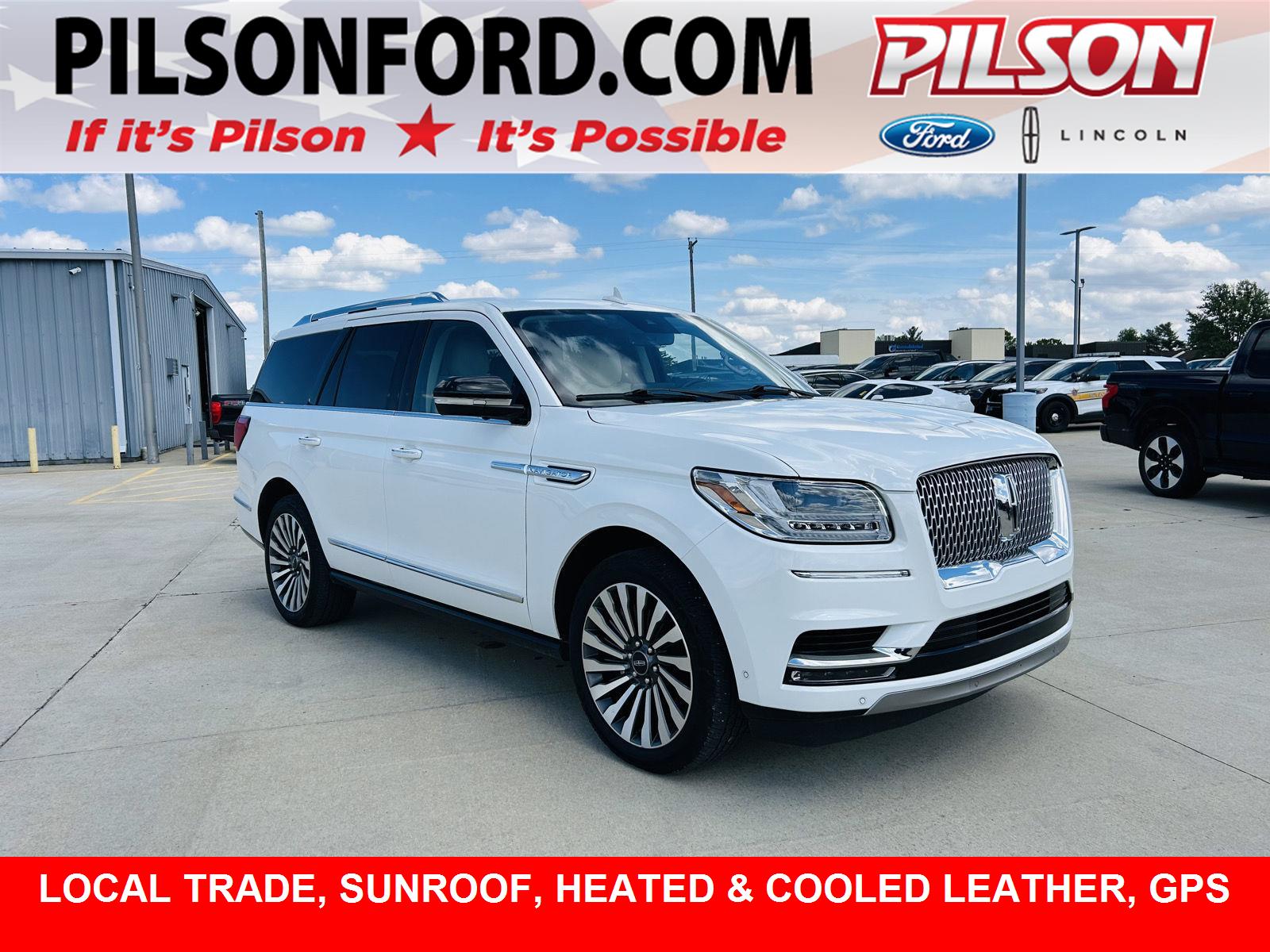 Pristine White 2021 Lincoln Navigator Reserve 4WD SUV / Crossover Four-Wheel Drive Automatic