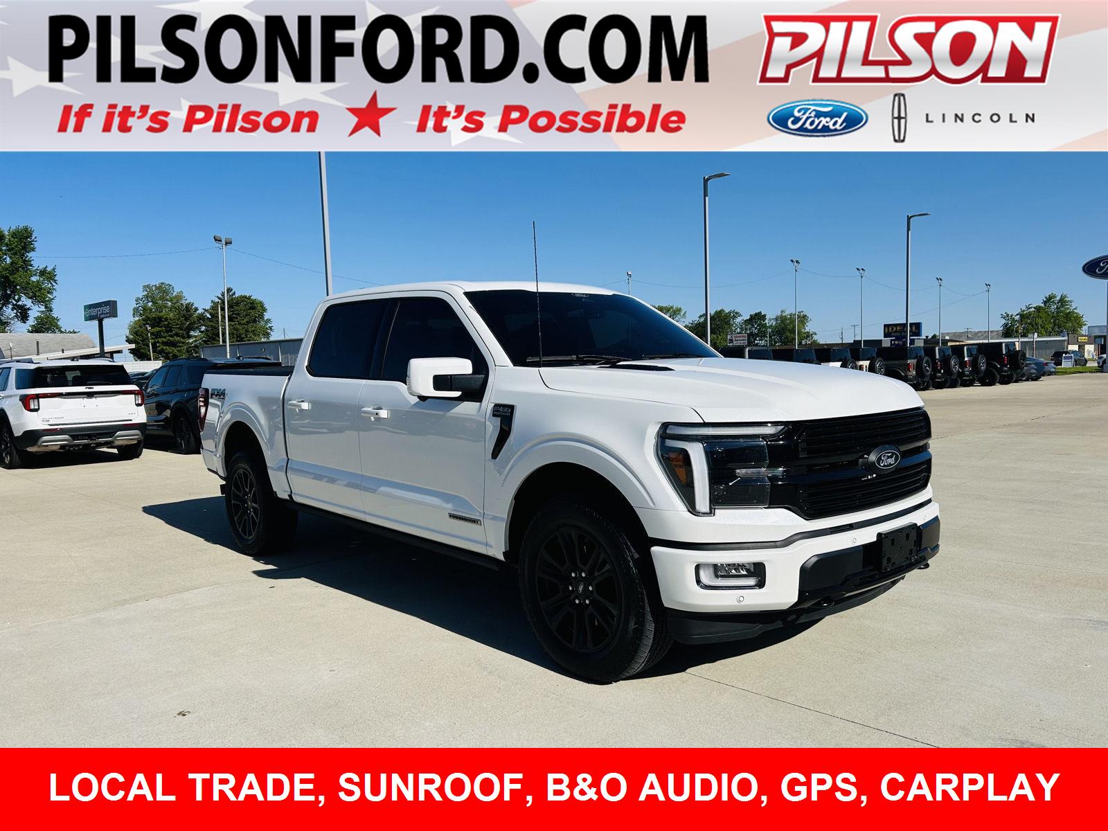 Star White Metallic Tri-Coat 2025 Ford F-150 Pickup Truck Four-Wheel Drive Automatic