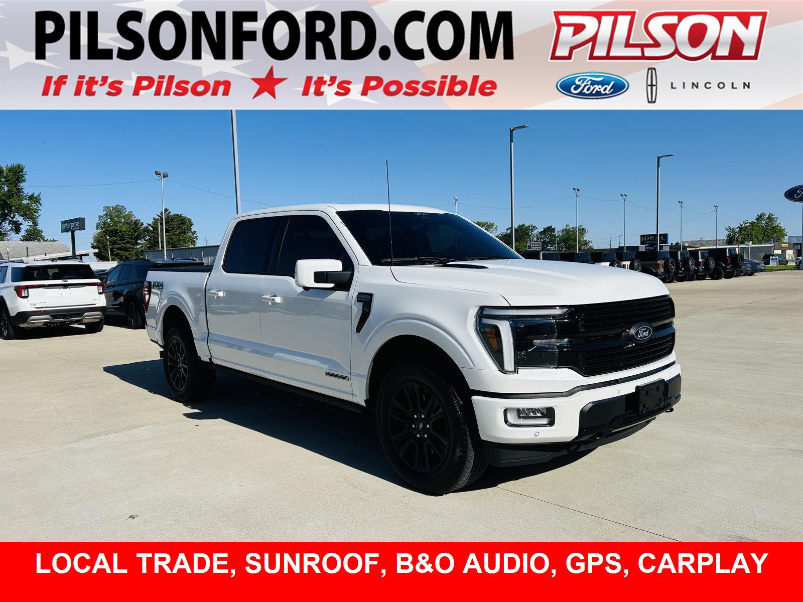Star White Metallic Tri-Coat 2025 Ford F-150 Pickup Truck Four-Wheel Drive Automatic