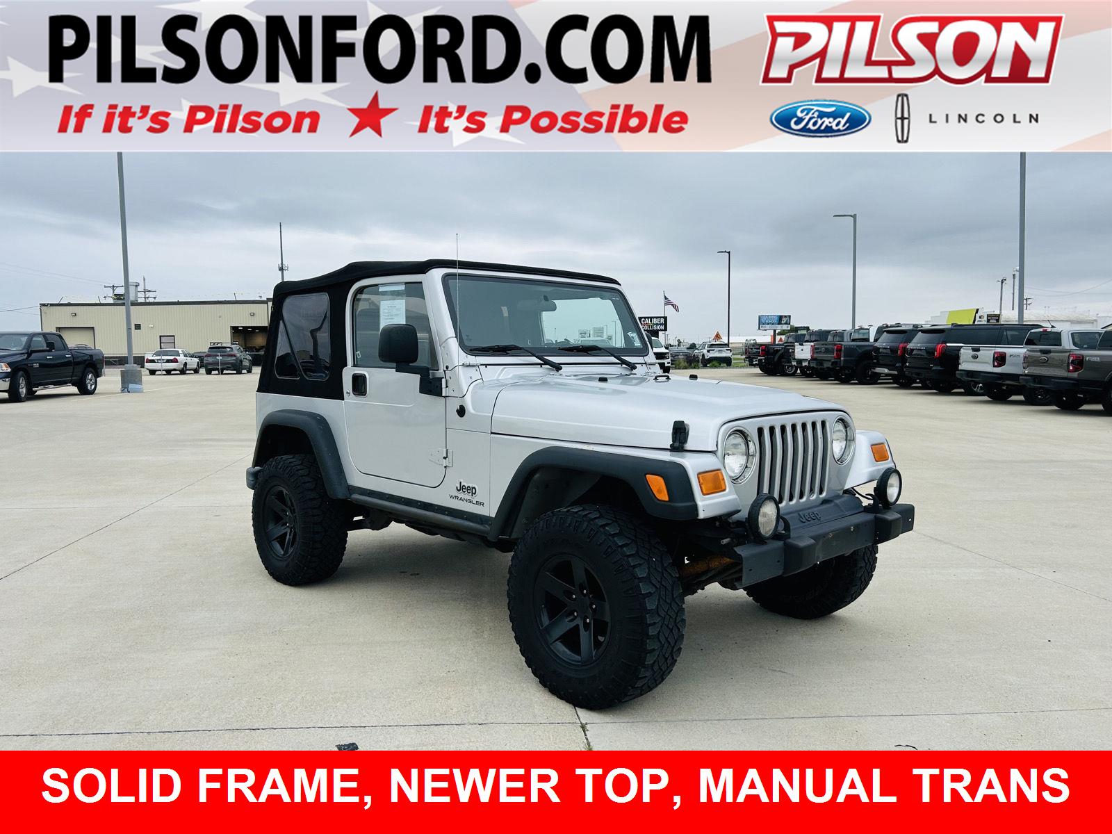 Bright Silver Metallic 2004 Jeep Wrangler SUV / Crossover Four-Wheel Drive 5-Speed Manual