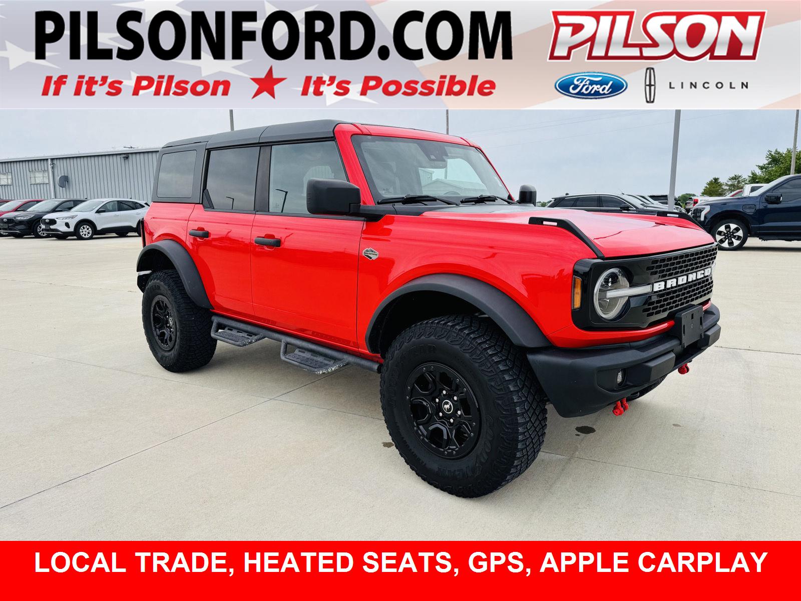Race Red 2022 Ford Bronco SUV / Crossover Four-Wheel Drive Automatic
