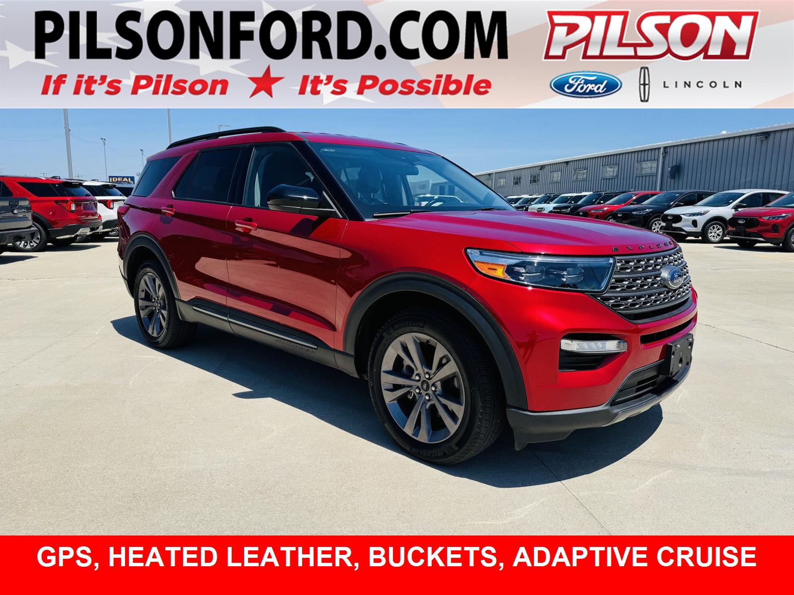 Rapid Red Metallic Tinted Clearcoat 2023 Ford Explorer SUV / Crossover All-Wheel Drive Automatic