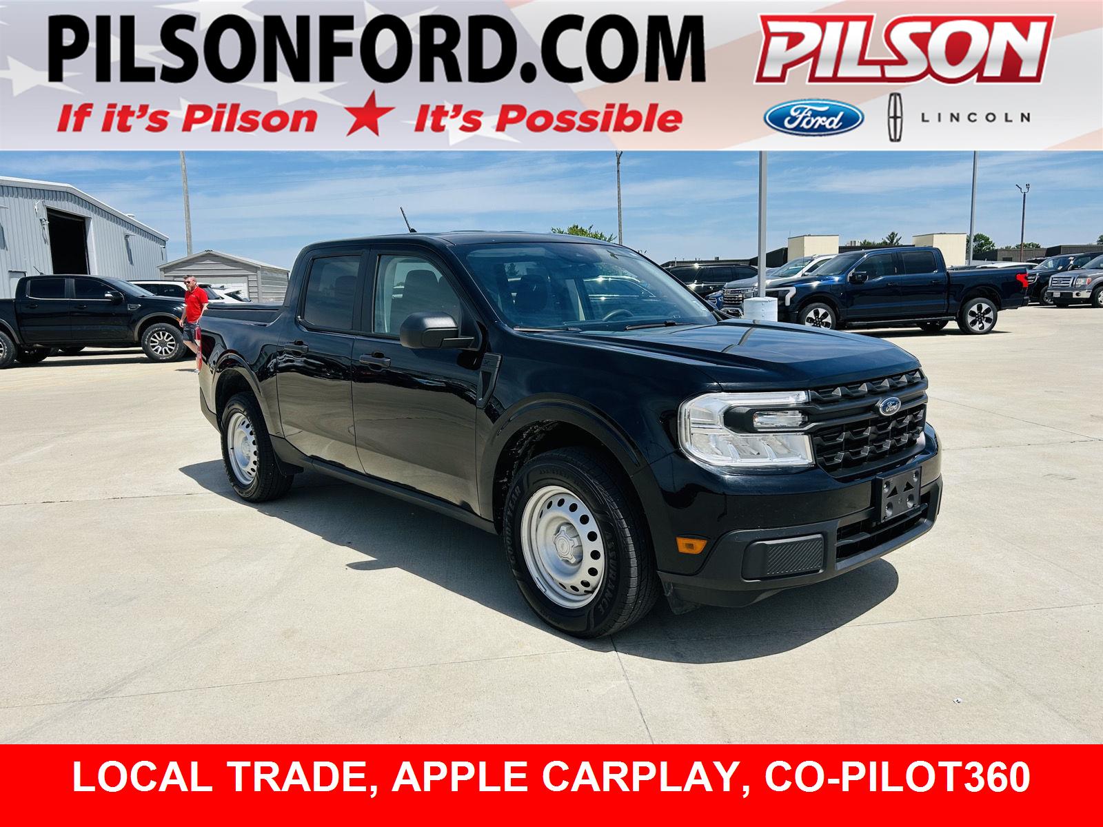 Shadow Black 2022 Ford Maverick XL SuperCrew AWD Pickup Truck All-Wheel Drive 8-Speed Automatic