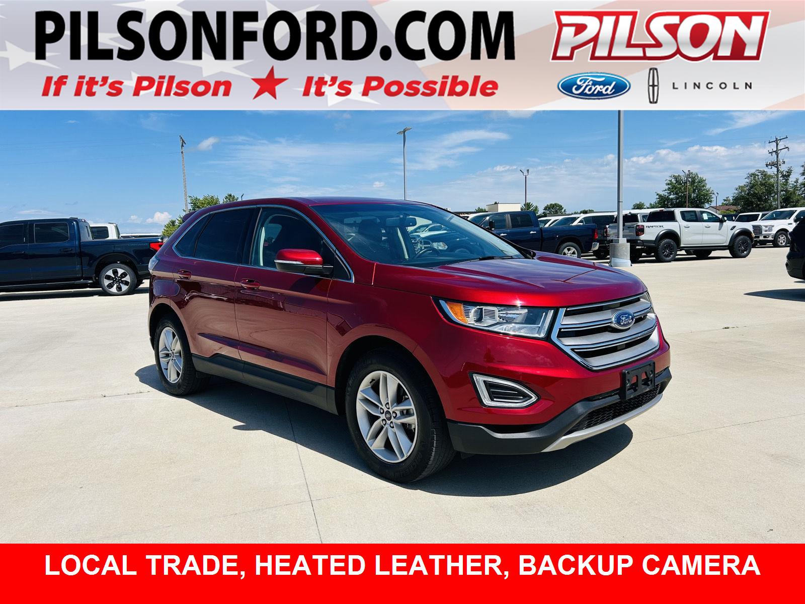 Ruby Red Metallic Tinted Clearcoat 2018 Ford Edge SUV / Crossover Front-Wheel Drive 6-Speed Automatic
