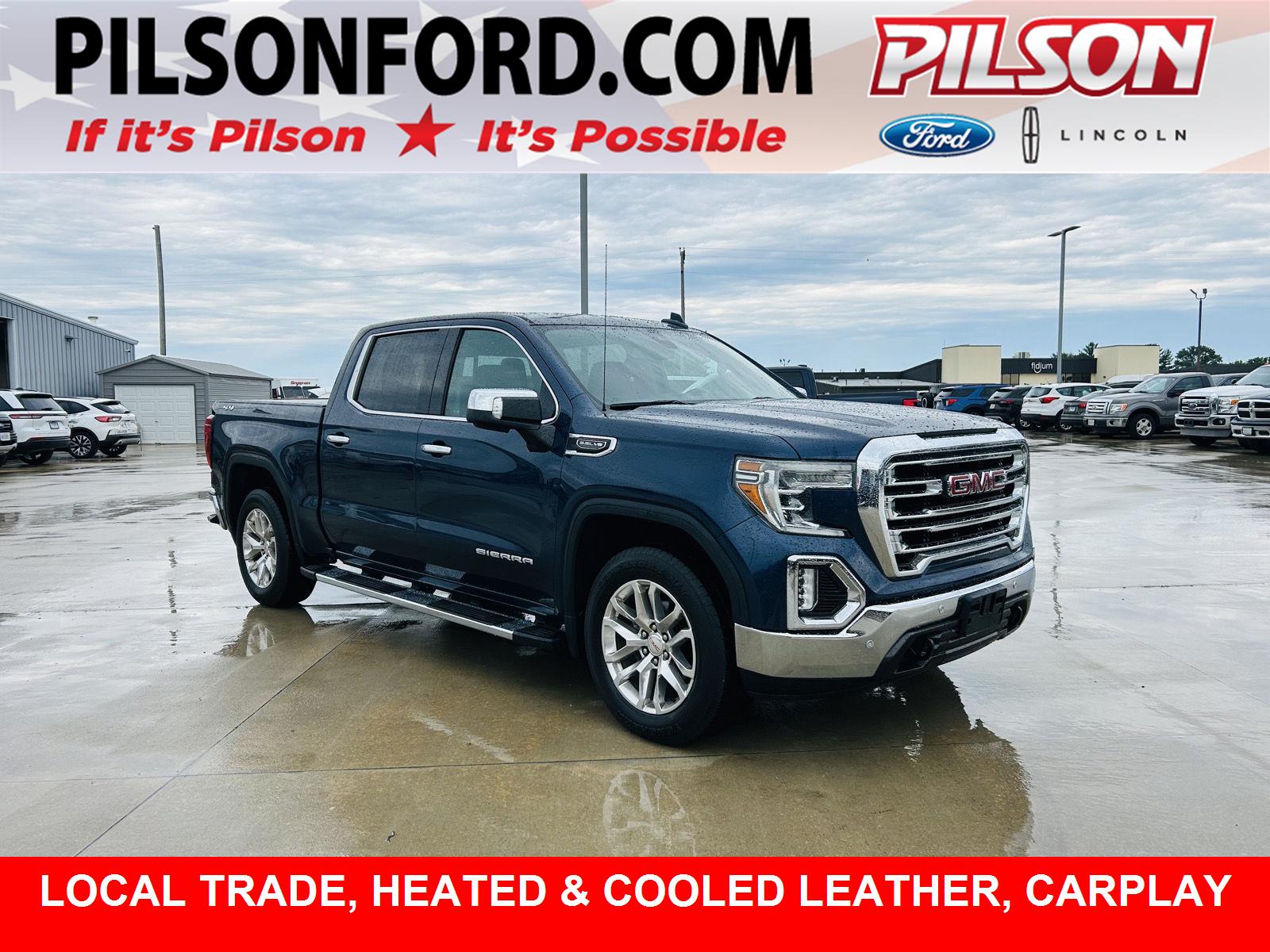 Pacific Blue Metallic 2020 GMC Sierra 1500 Pickup Truck Four-Wheel Drive Automatic