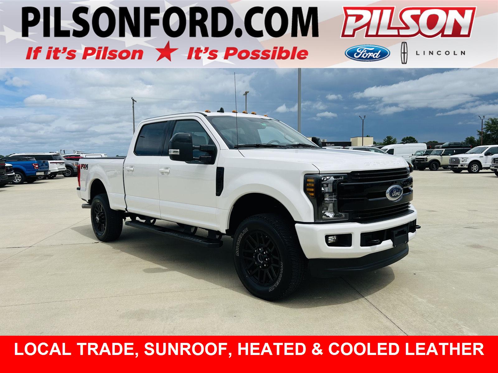 White Platinum Metallic Tri-Coat 2019 Ford F-250 Super Duty Pickup Truck Four-Wheel Drive 6-Speed Automatic