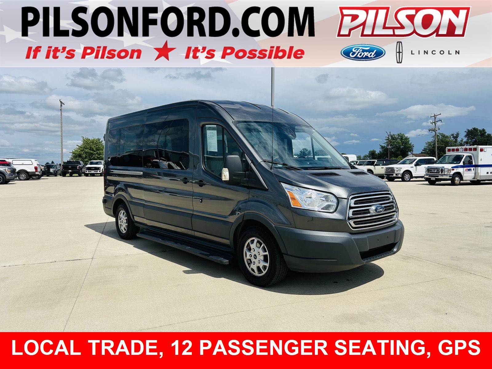 2016 Ford Transit Passenger 350 XLT Medium Roof LWB RWD with Sliding Passenger-Side Door