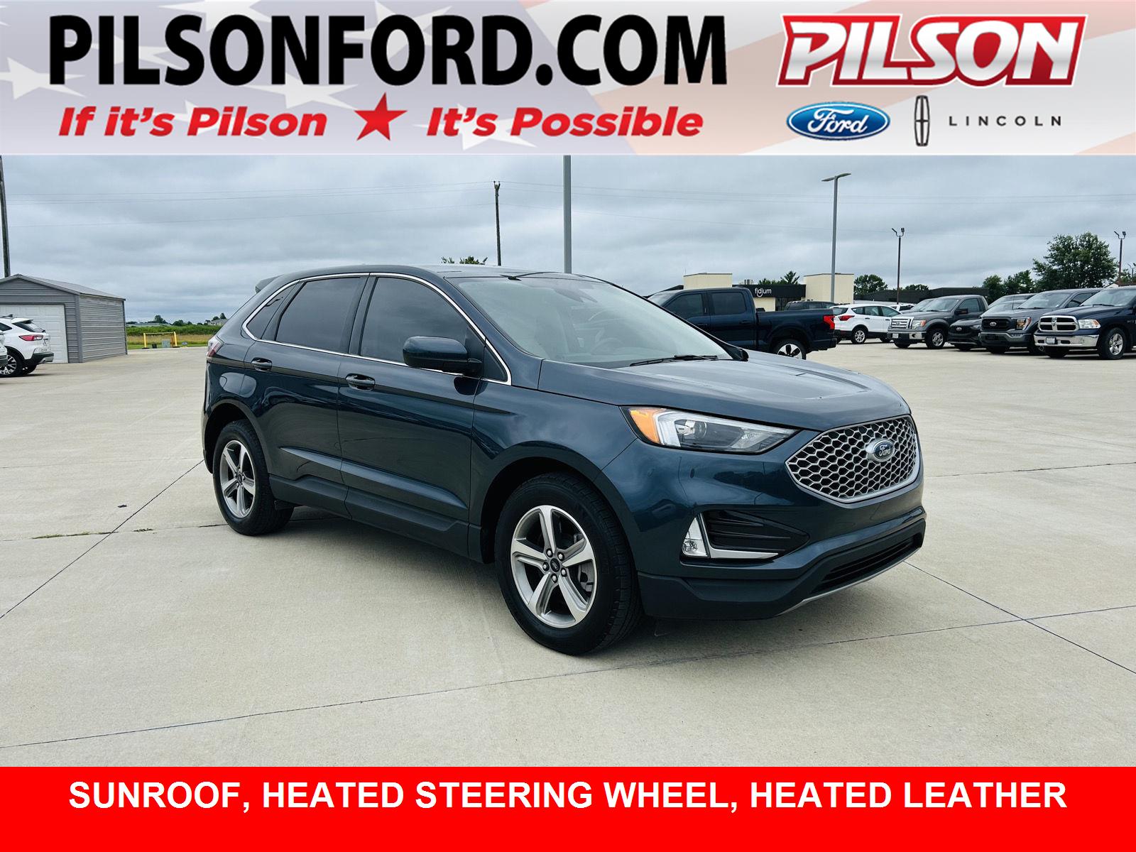 Stone Blue 2024 Ford Edge SUV / Crossover All-Wheel Drive 8-Speed Automatic