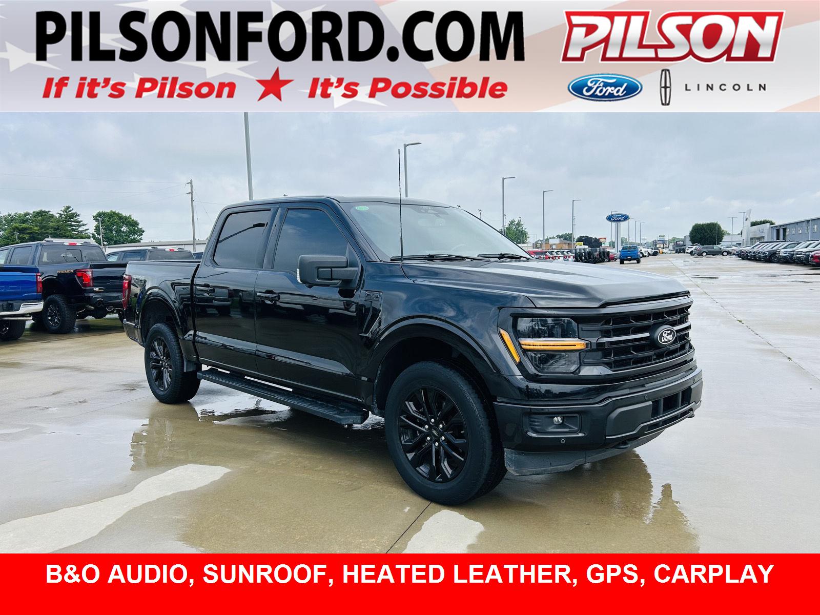 Agate Black 2024 Ford F-150 Pickup Truck Four-Wheel Drive Automatic