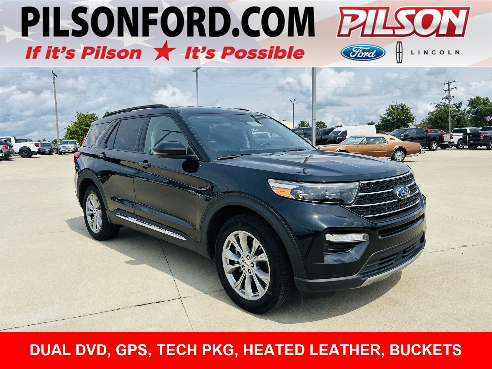 Agate Black 2023 Ford Explorer SUV / Crossover All-Wheel Drive Automatic