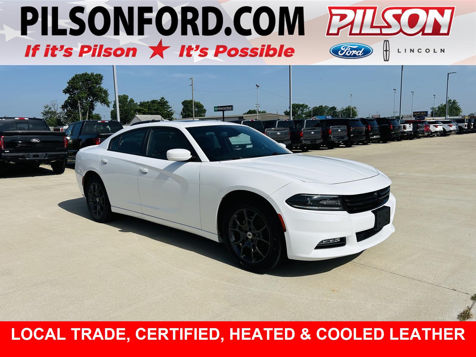 White Knuckle Clearcoat 2018 Dodge Charger Sedan All-Wheel Drive 8-Speed Automatic