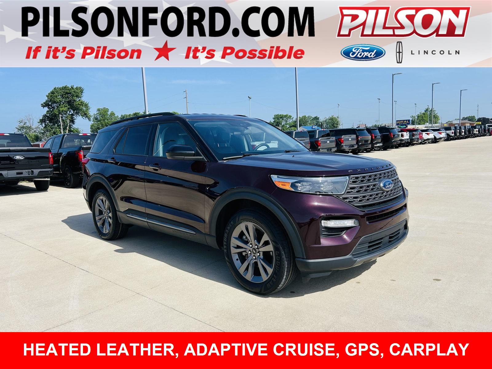 Jewel Red Metallic Tinted Clearcoat 2023 Ford Explorer SUV / Crossover All-Wheel Drive Automatic